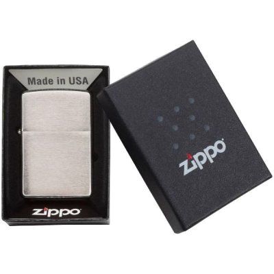 Зажигалка Zippo Armor Brushed, матовая серебристая