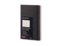 Еженедельник Moleskine Classic (горизонтальный, 2017), Large (13x21см), черный