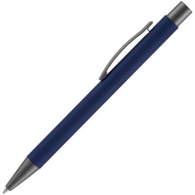Ручка шариковая Atento Soft Touch, темно-синяя
